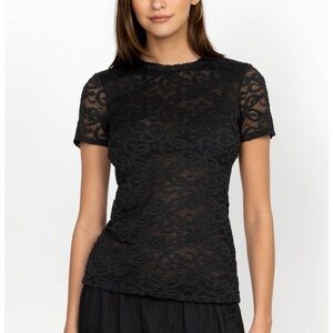 (A11) Johnny Was Astrid Top, Black, Size XS, NWT